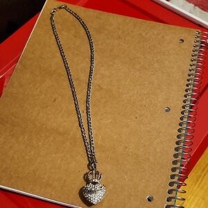 Elegant Silver Heart Pendant Necklace